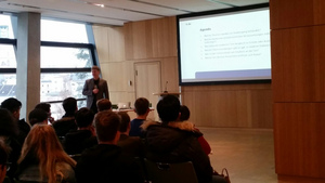 Herr Prof. Dr. Heinemann am 1. Tag der hobit im Raum Helium (3. Ebene darmstadtium, 200 Plätze)